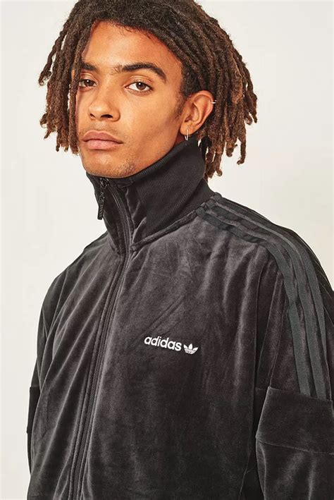 Adidas CLR84 Velour Tracktop Black 